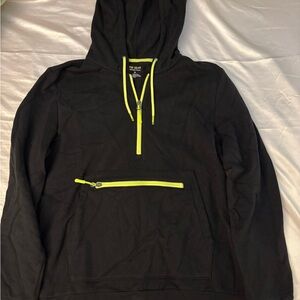 Tek Gear Black Fleece with Neon Yellow Accents